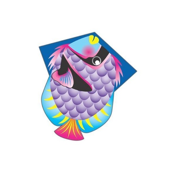 X-Kites DLX Diamond Tropical Kite Fish with FancyTails, 26 Inches