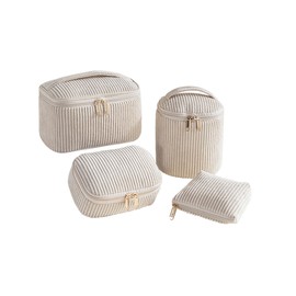 Makeup Pouch, Large Capacity, Makeup Pouch, Fashionable, Large Size, Popular, Cosmetic Pouch, Cute, Lightweight, Waterproof, Portable, Storage, Small Items, Cosmetics, Toiletries, Skin Care Pouch, Cosmetic Storage Bag, Multifunctional, Travel Pouch (Set 