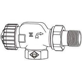 Heimeier Thermostat-Heizkörperventil V- exakt II 1 / 2'Axial form