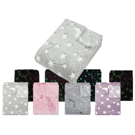 npluseins Cuddly Blanket - Glows in the Dark - Soft and Fluffy 1261.1661