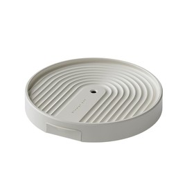 brilliant choice Rolling Plant Caddy with Hidden Drain Reservoir, Large Planter Tray with Brake Wheels, Beige
