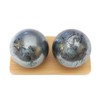 Top Chi Hematite Baoding Balls with Carry Pouch for Hand