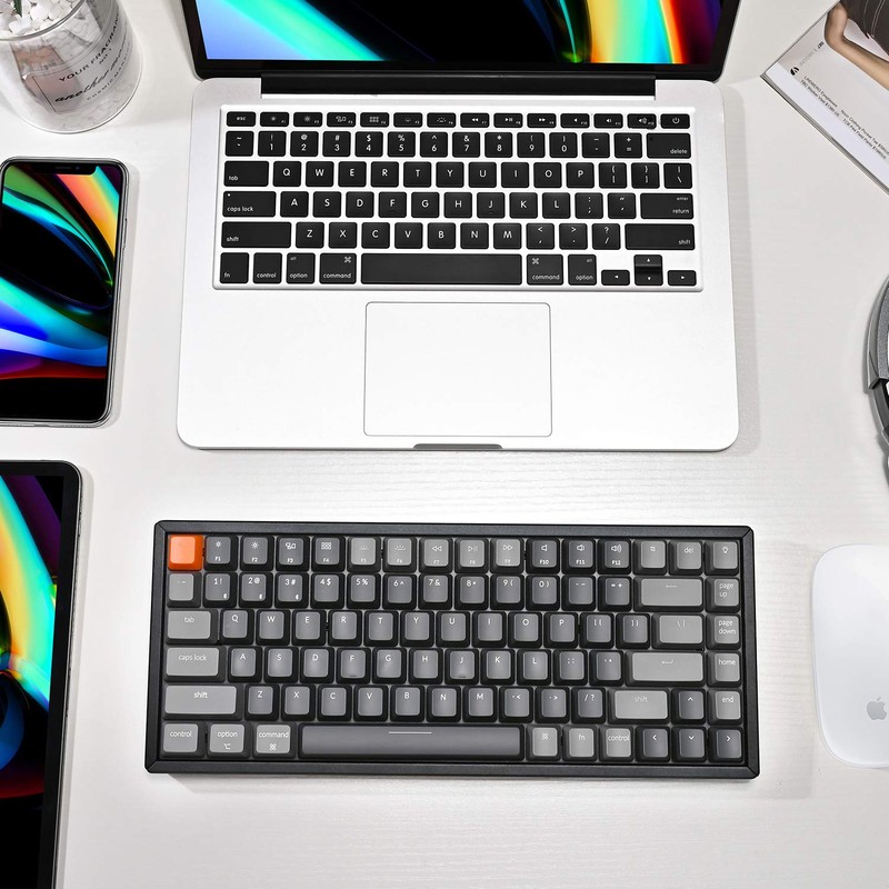 Keychron K2 Wireless Mechanical Keyboard, 75% Layout 84 Key Bluetooth/USB-C