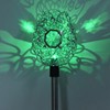 2Pcs Garden Solar Lights LED RGB Fast Charging Petal Design