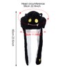 hoyuwak Plush Bat Hat Ear Moving Jumping y2k Beanie Party
