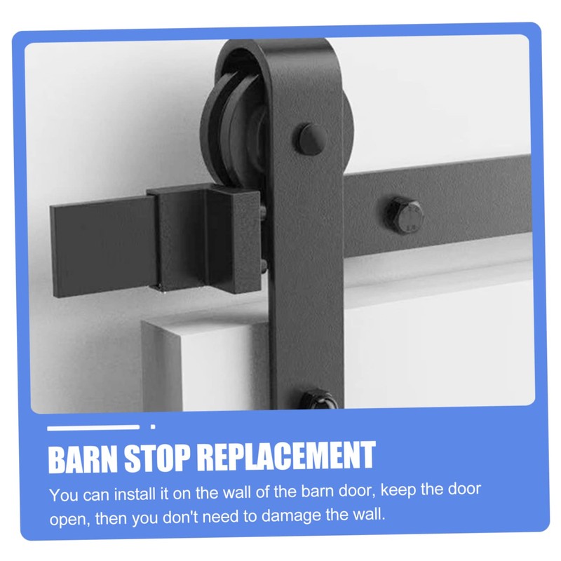 WHAMVOX Doorstop Barn Door Stopper Wall Protector Sturdy Zinc Alloy