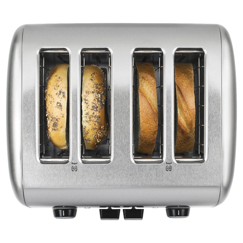 KitchenAid KMT4115SX Stainless Steel Toaster, Brushed Stainless Steel, 4 Slice