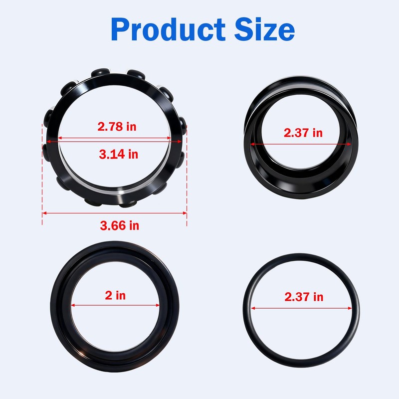 YHJDC 2 Set 520595 Union Replacement Kit Compatible with Pentair