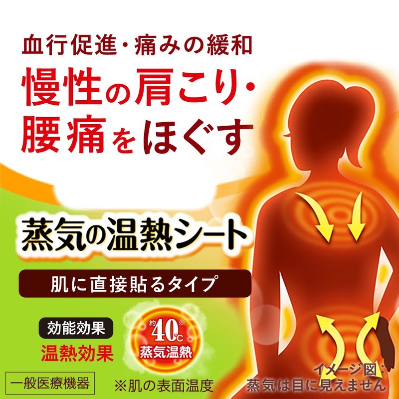 MegRhythm Vapor Heating Sheets, Apply Directly to Skin