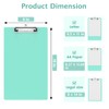 Legal Size Clipboard, Teal 8.5 x 14 Clip Boards for