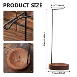 Insensé Sticks Holder, Incense Holder for Sticks, Upside Down Incense Stick Holders, Wooden Incense Sticks Holder for Yoga Spa Madiation and Home Relaxation (10.23 * 3.45In)