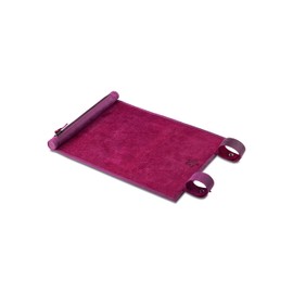 Melia Games RPG Dice Mat for Rolling Including Dice Set - Handmade Dice Mat Made of Real Leather - Pen and Paper Mat with Dice Compartment - for Fantasy Role Play (Purple)