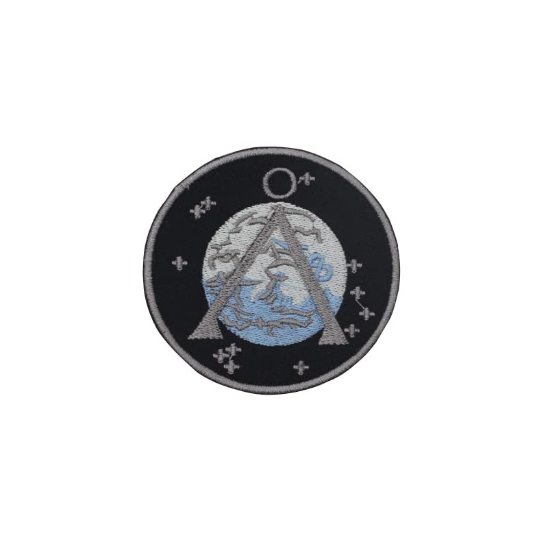 LUQI Stargate Circle Logo Patch Iron On Sew On Embroidered
