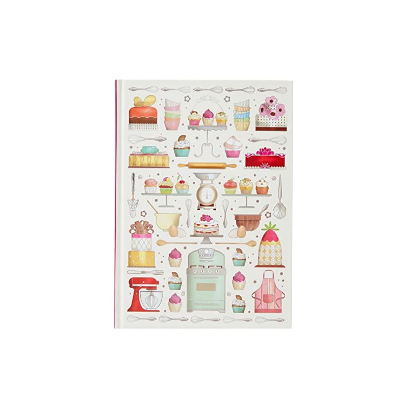 A5 Casebound Notebook - Baking Design - 120 Pages -