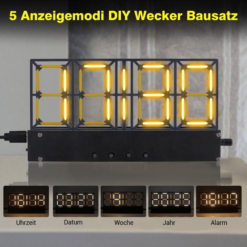 ICrduioo Digital Clock Soldering Kit