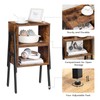 HOOBRO Nightstands Set of 2, Stackable End Table, Side Table,
