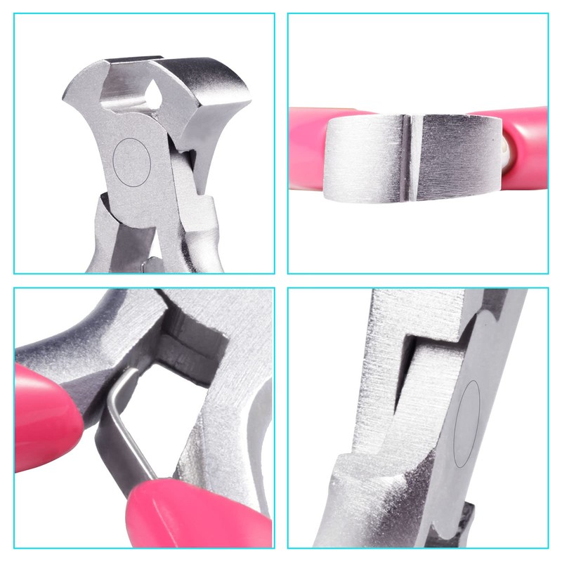 SPEEDWOX Mini End Nipper with Pink PVC Handle 3" End