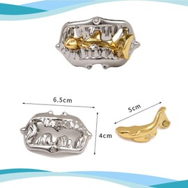 Holzsammlung 6pcs Brain Teaser Metal Puzzles, Mind Puzzles IQ Challenge Puzzle Games, IQ Test Toy Puzzle Gift Set for Adults Teens Men Women, Birthday Present Cracker Christmas Stocking Filler