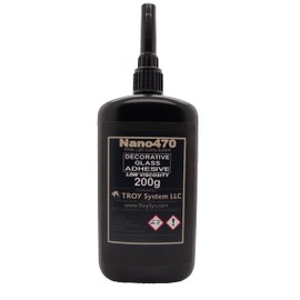 Dulles Glass Nano 470. Clear Glue, 200g (Pack of 1) - Super Strength - Fast Setting for Projects and Repairs, Glass and Metal - Decorative