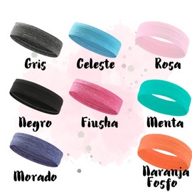 Banda Deportiva para Cabeza,Yoga para Hombre y Mujer, Diademas de Cabello Absorbe El Sudor, Secado Rápido, Transpirable, Antideslizante, Apto para Ejercicios Al Aire Libre, Fitness, Yoga (Morado)