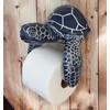 Sea Turtle Wall Mount Toilet Paper Roll Holder Rustic Nautical