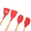 12 PCS Kitchen Cooking Utensils Set Ergonomic Wooden Handle Silicone