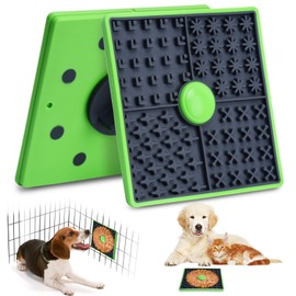 ChengFu Lick Mat for Dogs Crate, Lick Mat for Dog, Dog Peanut Butter Lick Pads, Crate Training Aids for Puppies Slow Food Licking Pad(1 Pack)