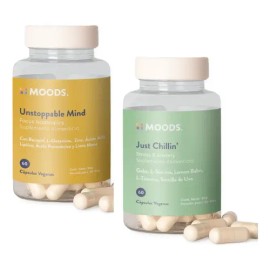 Kit Unstoppable Mind  Just Chillin 60 Porciones  Mood Support Supplement Bundle, Unflavored                                                           