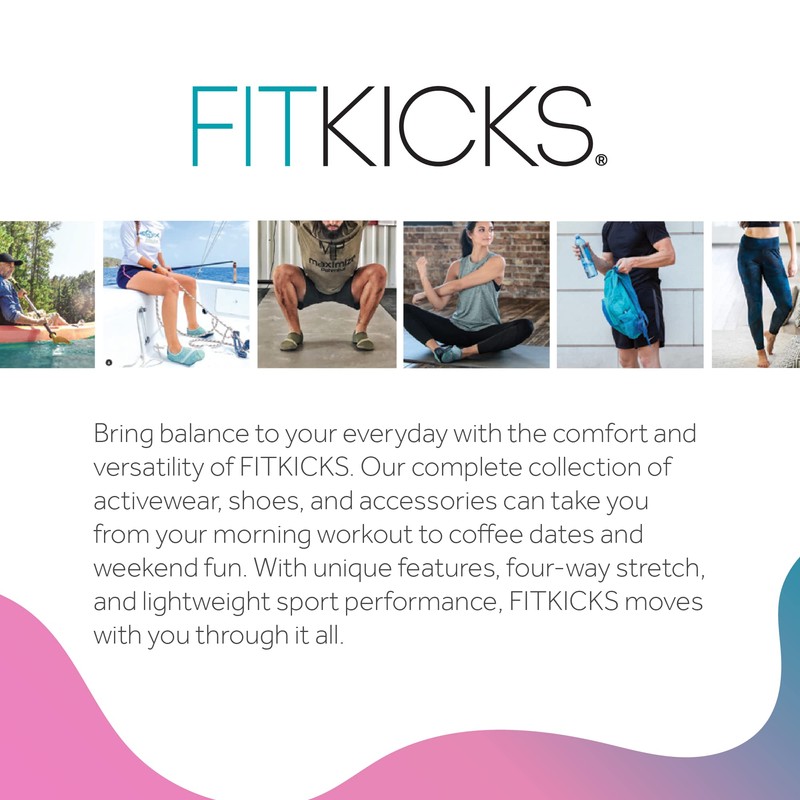 FITKICKS Crossovers Active Footwear, Foldable Shoes, X-Large, Teal