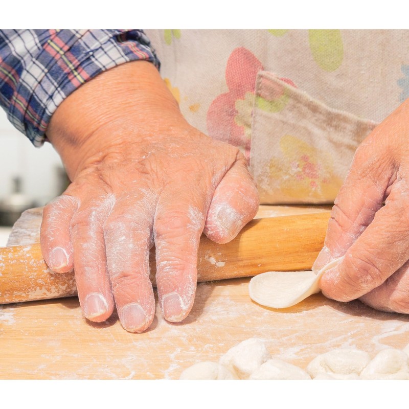 Helen's Asian Kitchen Dumpling Rolling Pin 10-Inches Natural Bamboo