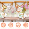 FairyPeach Easter table runner, Easter table runner, linen Easter table
