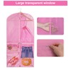 5 Pcs Costume Dance Garment Bag with 3 Clear Zipper