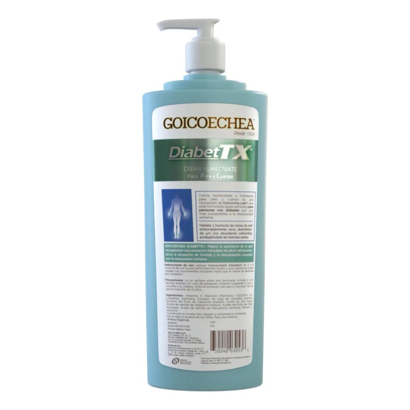 Goicoechea DiabetTx Crema Humectante e Hidratante 400 ml