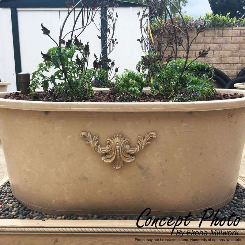 Ekena Millwork ROS02X02ME Medway Round Rosette, 5 1/2"OD x 1