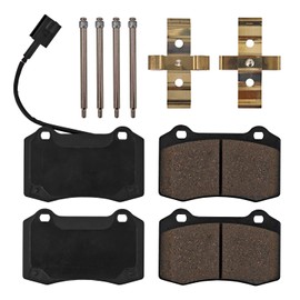 Buxatina 980156007 4 PCS Rear Brake Pads Set for Maserati Quattroporte S/Sport GT 2007-2022, for Maserati Ghibli S Q4 2014-2022, for Maserati GranTurismo S 2008-2018 (for 4 Piston Rear Calipers)