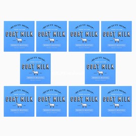 (현대Hmall)샤워메이트 산양유 비누 10개/개별포장 화이트우유 세수 세안 목욕 유아 어린이 고보습 (Hyundai Hmall) Shower Mate Goat Milk Soap 10 Pieces/Individually Wrapped White Milk Facial Cleansing Bath Moisturizing for Infants and Children