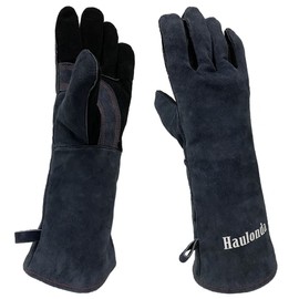 Welding Gloves,16 Inches,932℉,Leather Forge Welding Gloves, Heat/Fire Resistant,Mitts for BBQ,Oven,Grill,Fireplace,Tig,Mig,Baking,Furnace,Stove,Pot Holder,Animal Handling Glove.