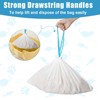 60Pcs Self-Cleaning Cat Litter Box Bags, 3Rolls Drawstring Trash Bag