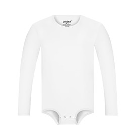 Landofgenie Mens Shapewear Long Sleeve One Piece Pajamas Romer Basic Onesie for Mens Bodysuit White M
