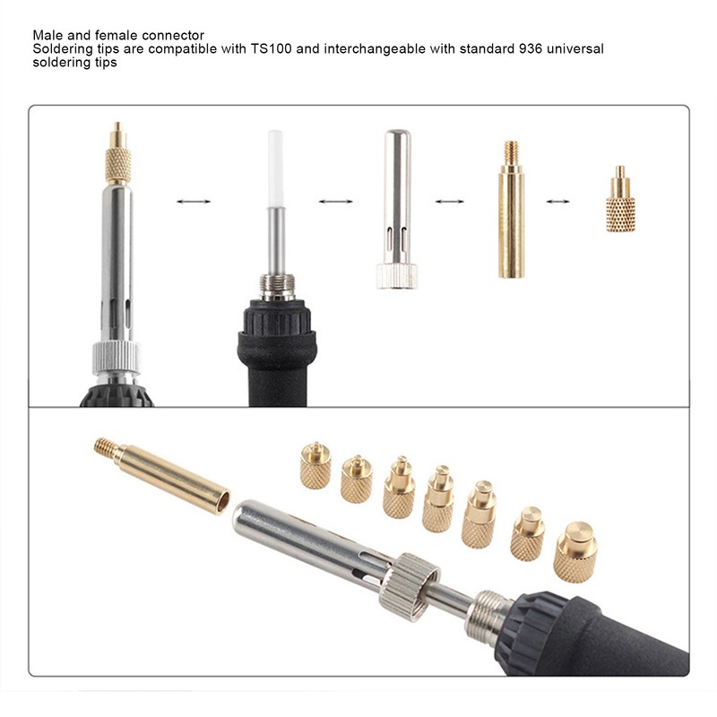TS100 TS101 Soldering Iron Tips with M2 M2.5 M3 M4
