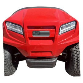 Black & Grey American Flag Club Car Onward Golf Cart Front Name Plate. Fits Club Car Onward Carts. Custom Made in The USA!! (Black & Grey Flag)