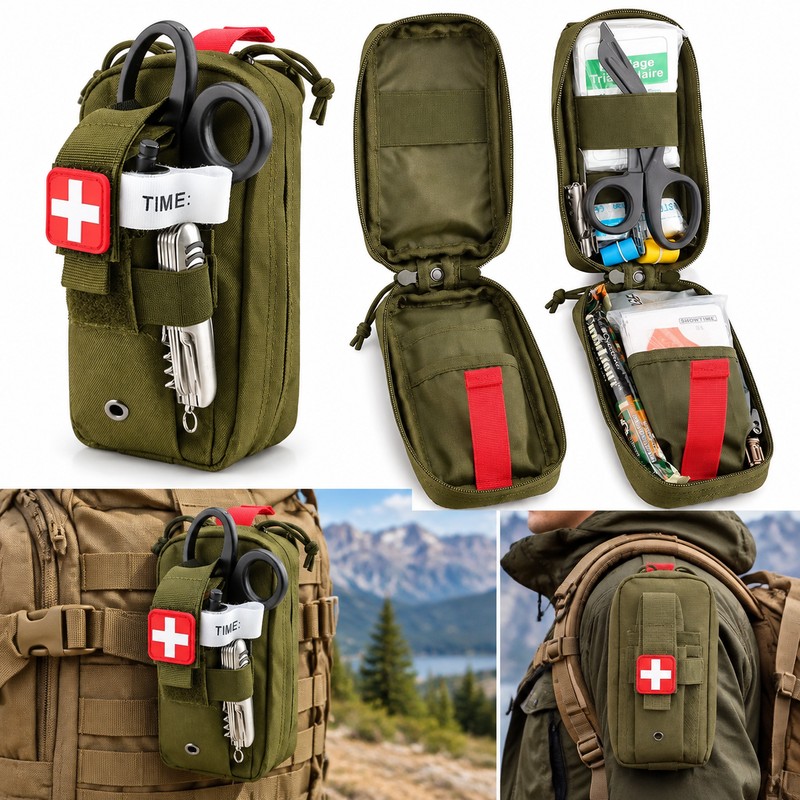 Tactical EMT First Aid Pouch Bag – Compact Emergency Medical