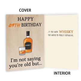 Abeletree Happy 89th Birthday Cards Gifts for Women Men, Funny 89 Year Old Birthday Decorations for Dad Mom Grandpa Grandma, Great 89th Bday Gifts for Woman Man