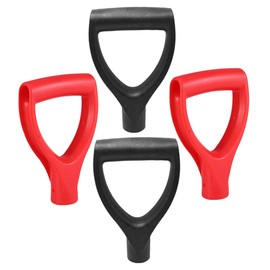 LALAFINA 4pcs D Shaped Grip Handle for Shovels Portable Replacement Garden Tool Handle Durable Slip Design Fits Digging Tools and Options