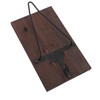 Motorcycle Helmet Rack with Jacket Hook Wood and Iron Wall