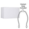 White Medium Rectangular Hardback Lamp Shade 16" Wide x 8"