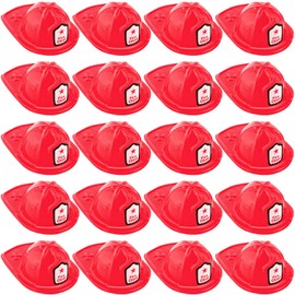 Loppdece Pack of 24 Children's Fire Brigade Helmets
