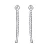Beyond Brilliance CZ Diamond Hoop Earrings in Sterling Silver