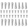 HARFINGTON 100Pcs Picture Frame Backing Hardware Clips with 100Pcs Screws