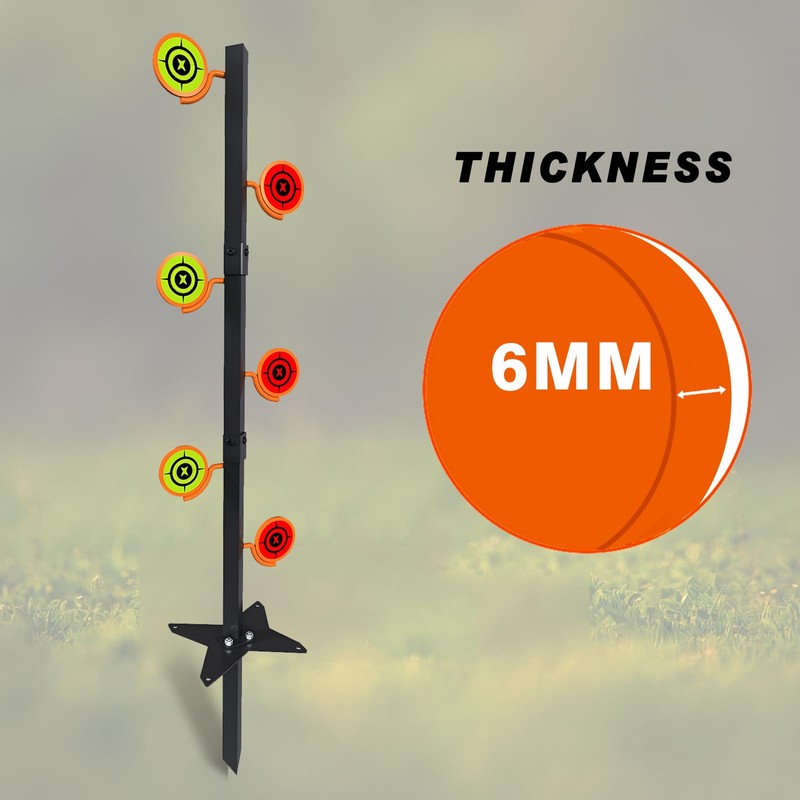 AIMAX OUTDOOR Dueling Tree Target Kit for .22 Rimfire, Metal